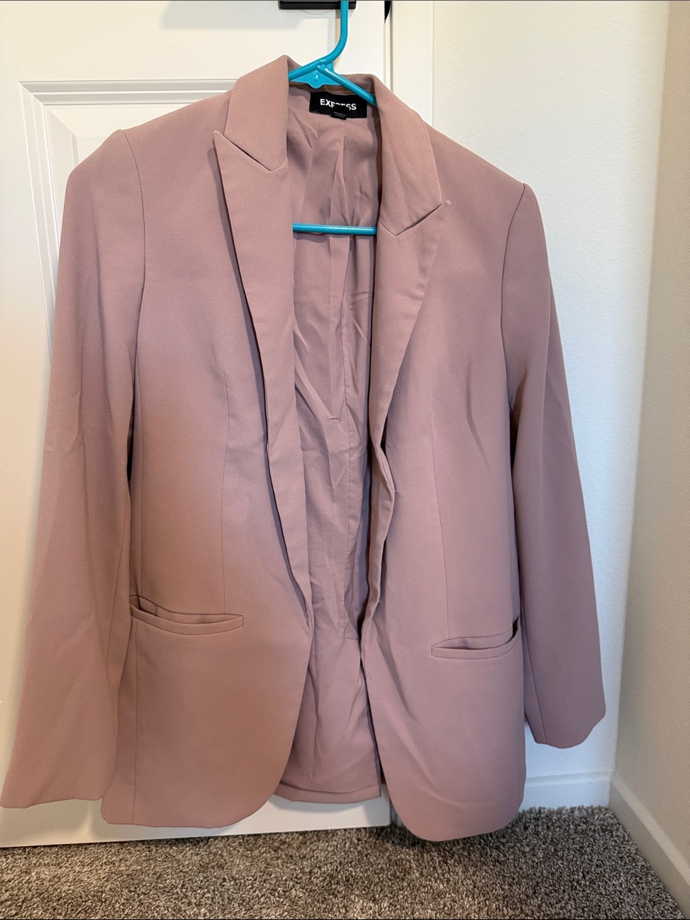 Express Women's Dusty Rose Single-Button Blazer